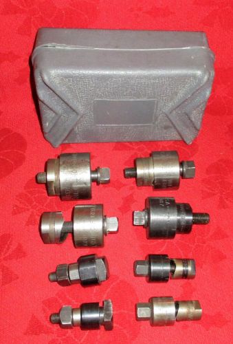 Set of 8 – Greenlee Brand Knockout Punches * Sizes From 1 1/4” to 1/2”