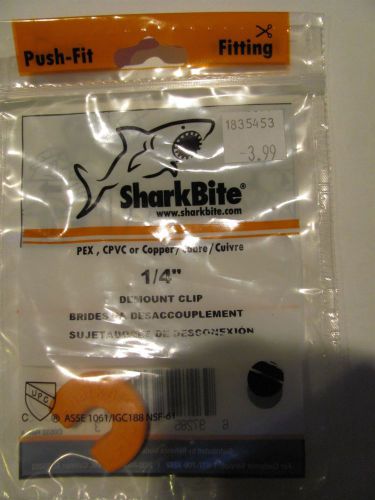 new in package Sharkbite clip Shark bite disconnect, demount clip 1/4&#034;