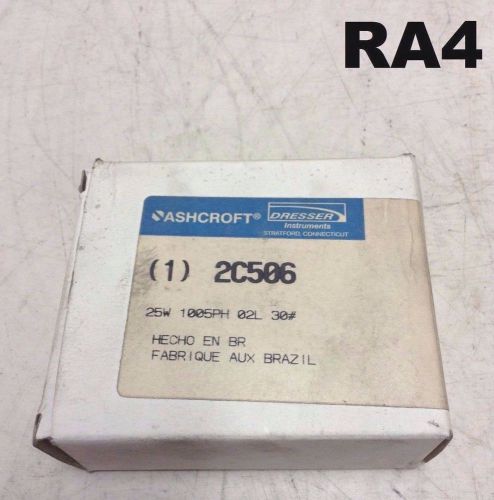 Ashcroft/Dresser 2C506 3-1/2&#034; Air Pressure Gauge 30PSI 1/2&#034;NPT- NIB