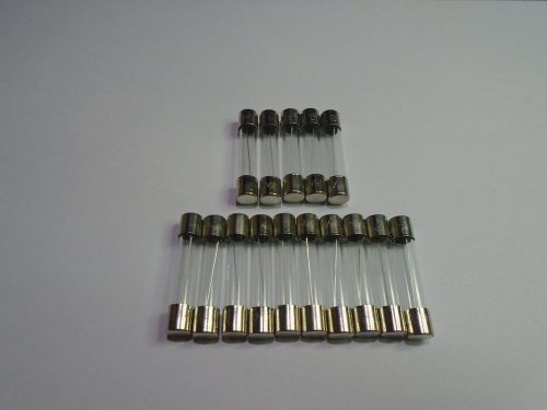 15 PC 4AMP 250V Glass Fuse 1 1/4&#034;x 1/4&#034;.
