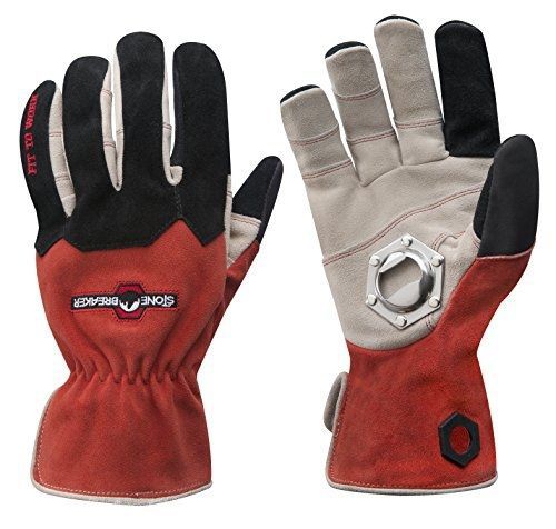 StoneBreaker Gloves Tailgating Glove, Medium, Red