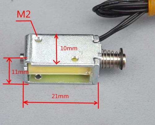 1pcs DC12V Micro solenoid Push Pull DC electromagnet Stroke 4mm