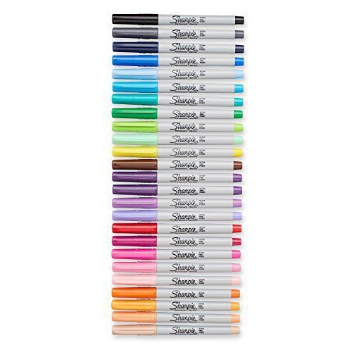 Sharpie Ultra-Fine-Point Permanent Markers, 24-Pack Colored Markers  75847