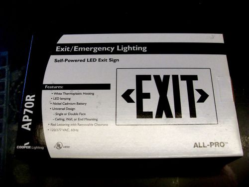 Cooper Lighting AP70R Sure-Lites Emergency/Exit Lighting Unit 120/277V