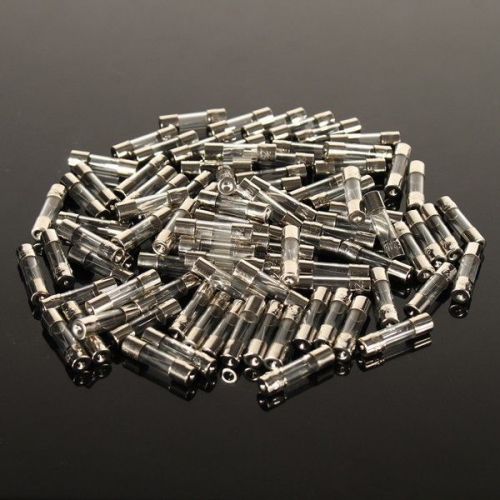 New 100pcs electric equipment 2amp 250v glass tube fuse slow blow 20mm x 5mm for sale