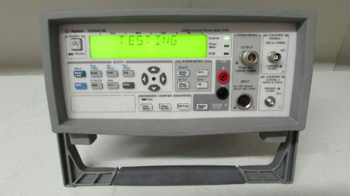 Agilent Keysight 53147A microwave counter/power meter/DVM, 20ghz