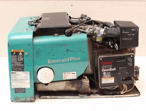 1995 Onan emerald PLUS 6500 watt gasoline RV generator runs well WATCH THE VIDEO