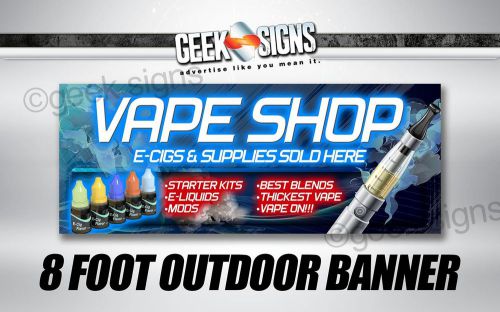 Vapor smoke Shop e-cigarette sign banner poster neon alternative