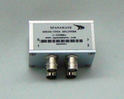 NEW Spanawave Power Splitter 1-200 MHz SPD3A-200A