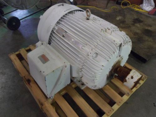 Reliance 125hp duty master motor #618949j fr:444t volts:460 rpm:1785 ph:3 used for sale