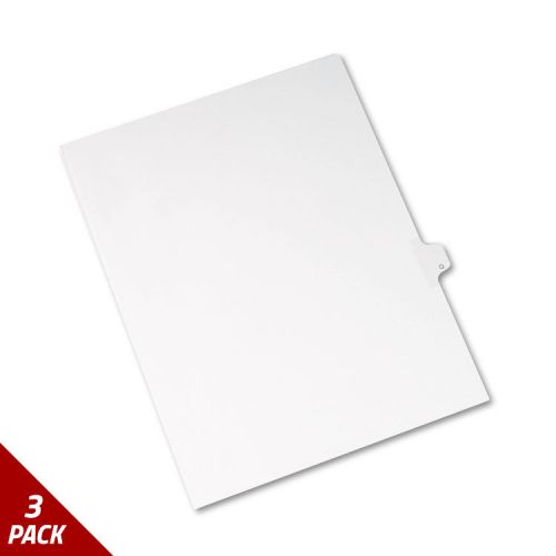 Avery Legal Exhibit Side Tab Divider Title: Q Letter White 25ct [3 PACK]