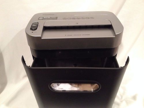 Amazonbasics 8-sheet micro-cut paper, cd, credit card shredder w pullout basket for sale
