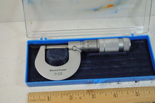 Brown &amp; sharpe 0-25mm micrometer for sale