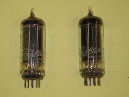 6CL6 AUDIO - GUITAR - AMPLIFIER - HAM - RADIO - TV tube - GE brand - set of (2)