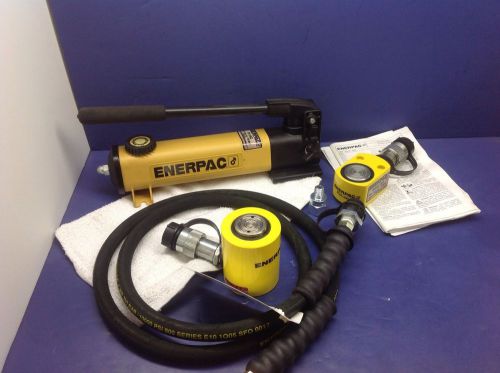 ENERPAC RCS-101 RSM100 P142 Pump Low Height Hydraulic Cylinder Set 10 tons