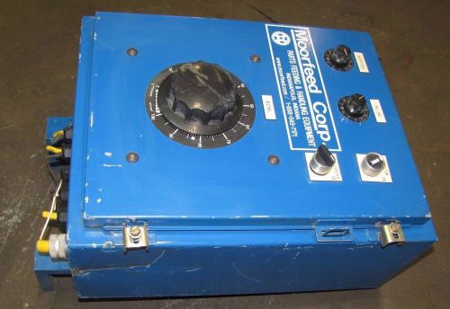 Moorfeed corp 120v 1ph 30a variable transformer feeder bowl hopper control panel for sale