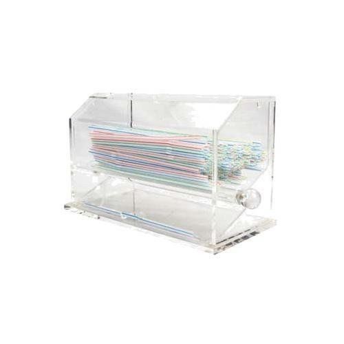 Winco ACSD-712 Acrylic Straw Dispenser New