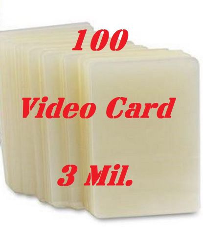(100 pk)  4-1/4 x 6-1/4 laminating laminator pouches sheets, photo video 3 mil for sale