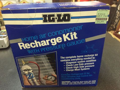 R22, A/C or  Coolers RECHARGE KIT WITH TEST GAUGE