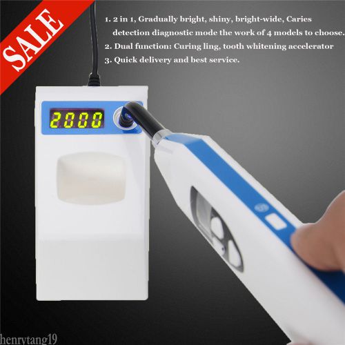A+++++ 2 in 1 Wireless LED Dental Curing Light Lamp and Caries detection 2000MW