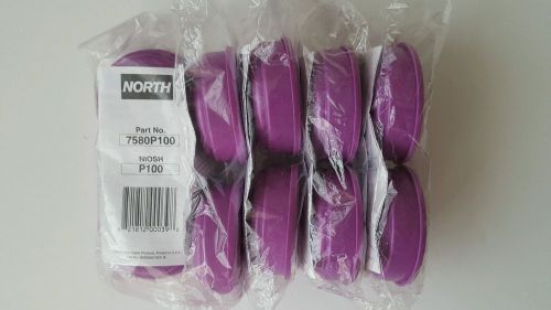 5 pairs north honeywell half face respirator hepa filters 7580p100 for sale
