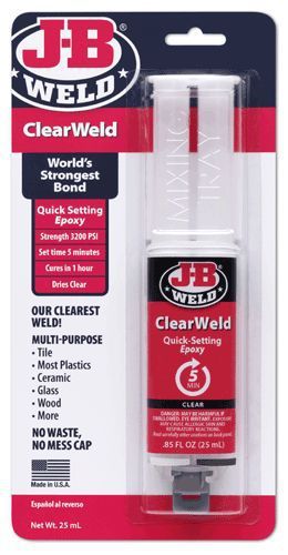 J-B WELD,CLEAR WELD