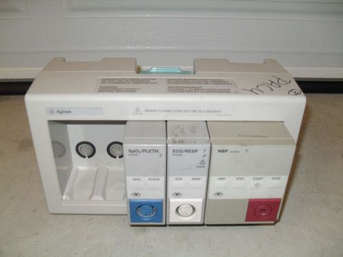 ***Philips HP Agilent M1276A, Plus 3 Modules M1020A, M1002B, &amp; M1008B NICE!!!***