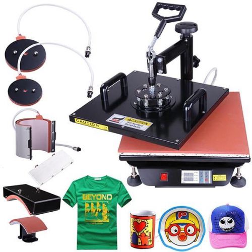 5in1 15x15 inch Digital Heat Press Transfer Machine Kit 864