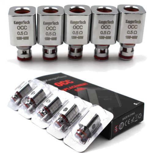 Replacement head for kangertech occ 0.5 ohm coils subox nano mini 5pcs pack for sale