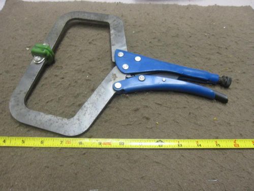 BLUE POINT Pliers, Locking, C-Clamp, Swivel Tip, 8&#034; CUSTOM WELDING BLUE