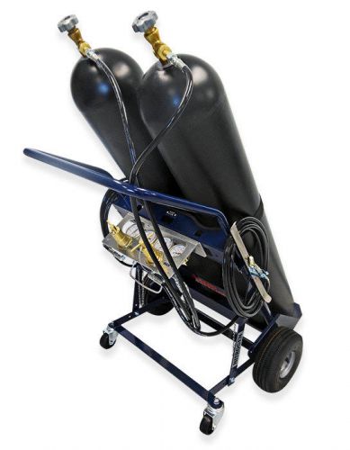 Aero 2 bottle nitrogen low-high pressure handcart for sale