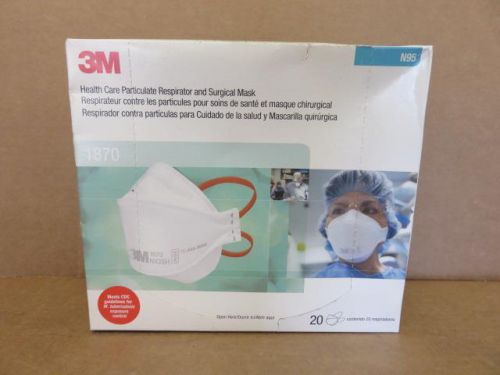 3M Health Care Particulate Respirator And Surgical Masks N95-1870 Box of 20