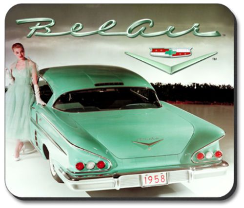 1958 Chevy Bel Air Mouse Pad - By Art Plates® GM-125-MP