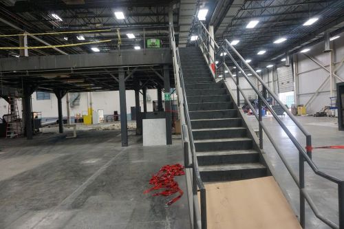 Mezzanine stairs 14&#039; l 24 steps 50&#034; wide $1,950.00 or best offer. for sale