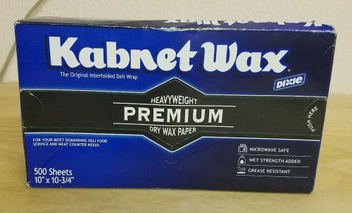 New Dixie Kabnet Wax Heavyweight Deli Wax Paper 500 Sheets