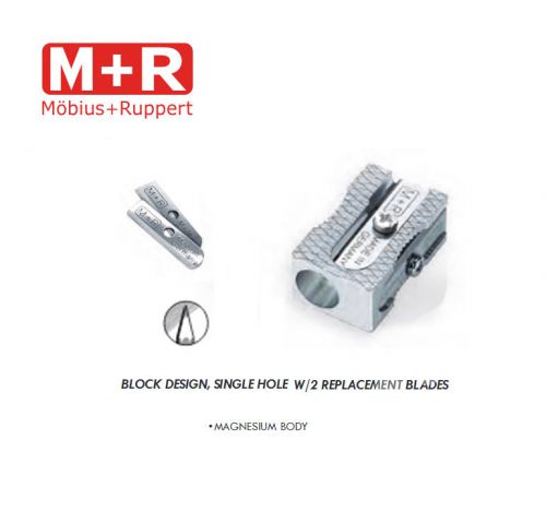 Mobius and Ruppert (M+R) WEDGE SHAPED MAGNESIUM Pencil sharpener