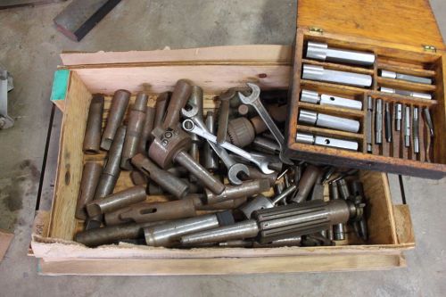 Crate of Morse Taper Adapters and more, no reserve