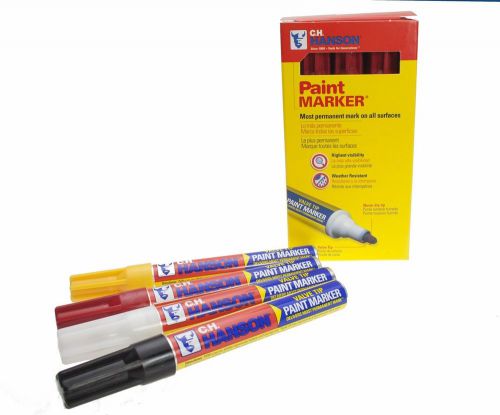 CH Hanson 10348 Silver Paint Markers - 12 Count Box