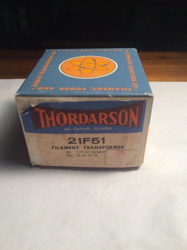 NOS Thordarson 21F51 Filament Transformer 117v AT 50/60 cps
