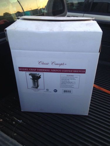 Classic Concepts GBAP Stainless Steel Commercial Coffee Brewer -Airpot