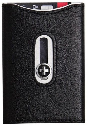 Wagner SWTUX Swiss Wallet Holds up to 5 Cards - Tux Black
