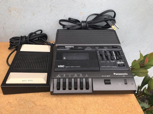 Panasonic RR-830 Dictation Dictator Cassette Tape Transcriber With Foot Pedal
