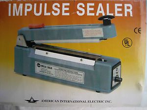 AIE-2010C 8 Inch American International Impulse Sealer With Cutter + EXTRAS