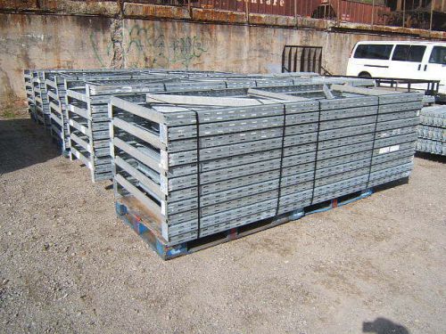 50 sections 10&#039; h x 44&#034;d rigurak galavanized pallet racking - 51 ups / 200 beams for sale