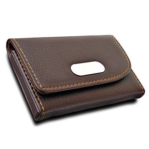 Kingfom™ pu leather litchi pattern cover business credit card holder case 2 for sale