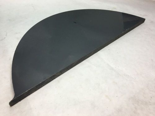 Gray abs machinable plastic sheet 1/2&#034;thick x 16&#034; x 6.25&#034; partial circle for sale