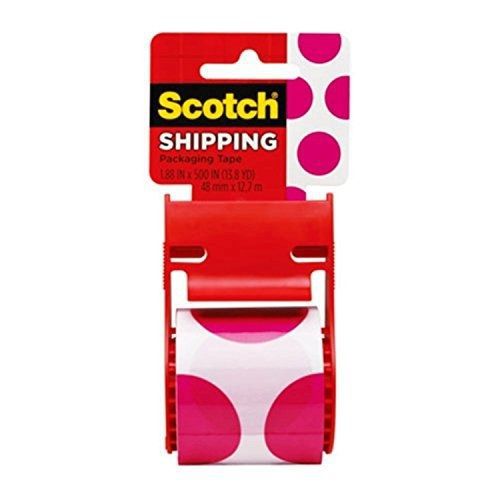 Scotch Decorative Shipping Packaging Tape, 1.88 x 500 Inches