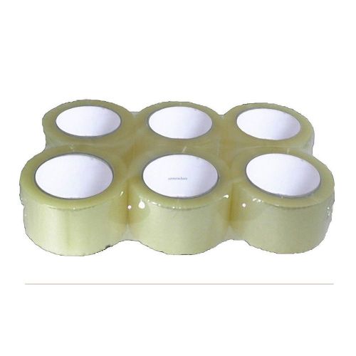 6 ROLLS ACRYLIC BOX CARTON SEALING TAPE 2 mil  2&#034; x110 yard(330 ft)!! I-TAPE