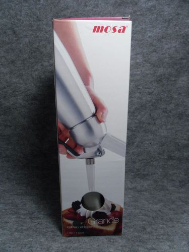 MOSA Commercial 1 Quart Liter Whip Cream Dispenser Culinary Whipper NEW