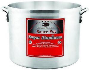 Winco USA Super Aluminum Sauce Pot, Extra Heavy Weight, 20 Quart, Aluminum
